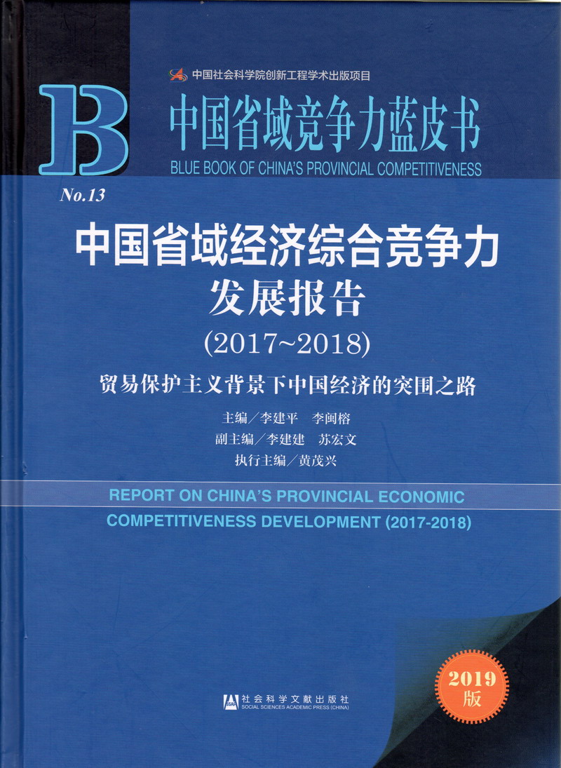 欧美日逼视频免费看xxxx中国省域经济综合竞争力发展报告（2017-2018）